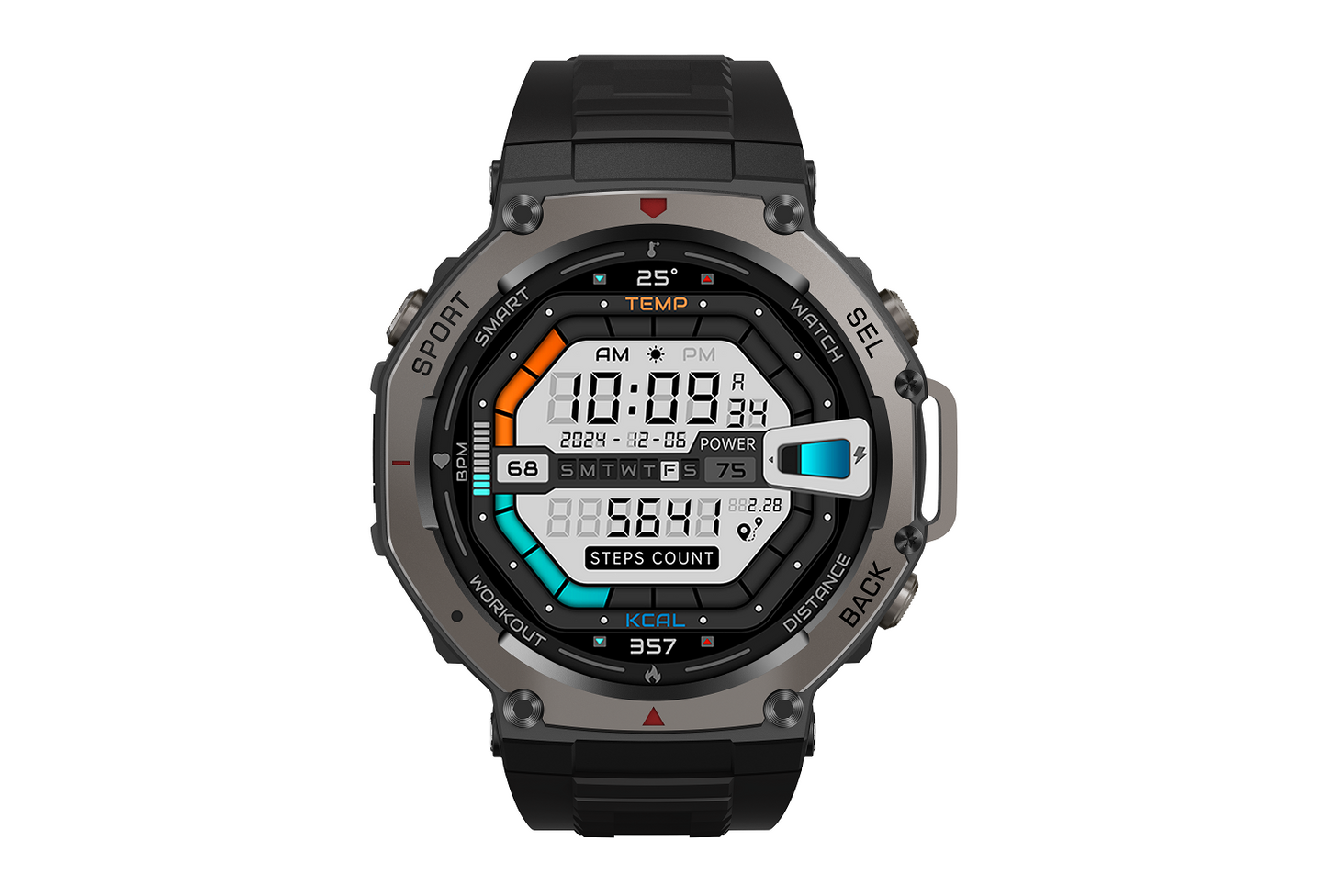 Rollme GT2- GPS Military Smartwatch