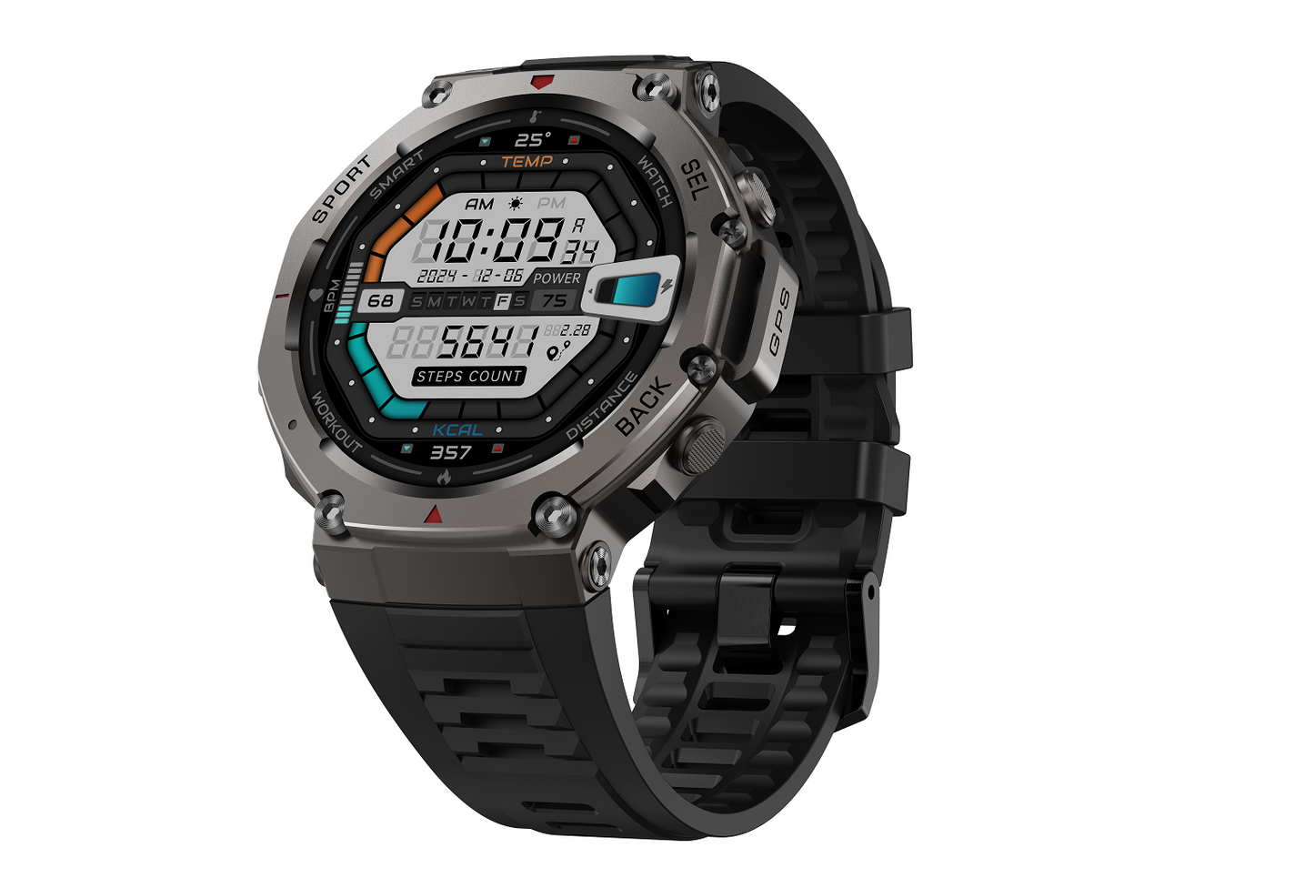 Rollme GT2- GPS Military Smartwatch