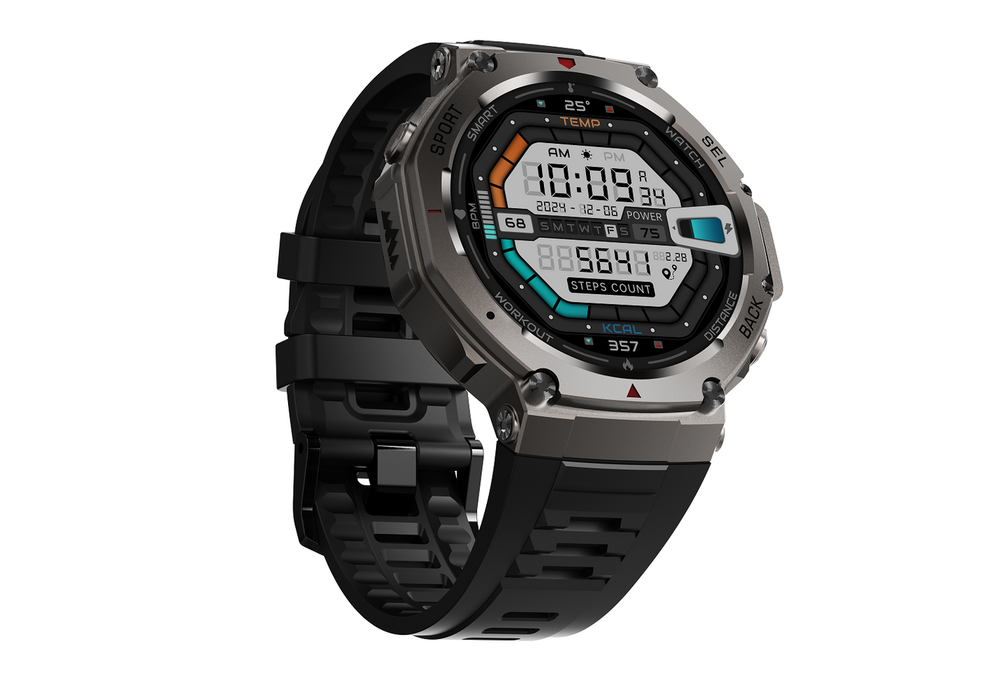 Rollme GT2- GPS Military Smartwatch