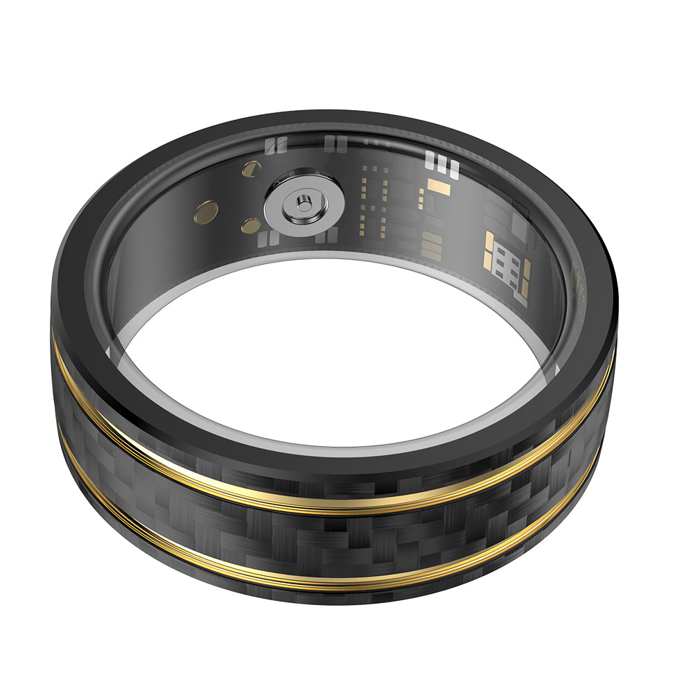 Rollme R8 Smart  Health Ring with Carbon Fiber Design and Sleep Monitoring