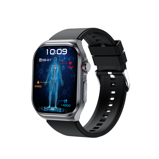 Rollme X3 Health Smart Watch with ECG and Blood Glucose HRV