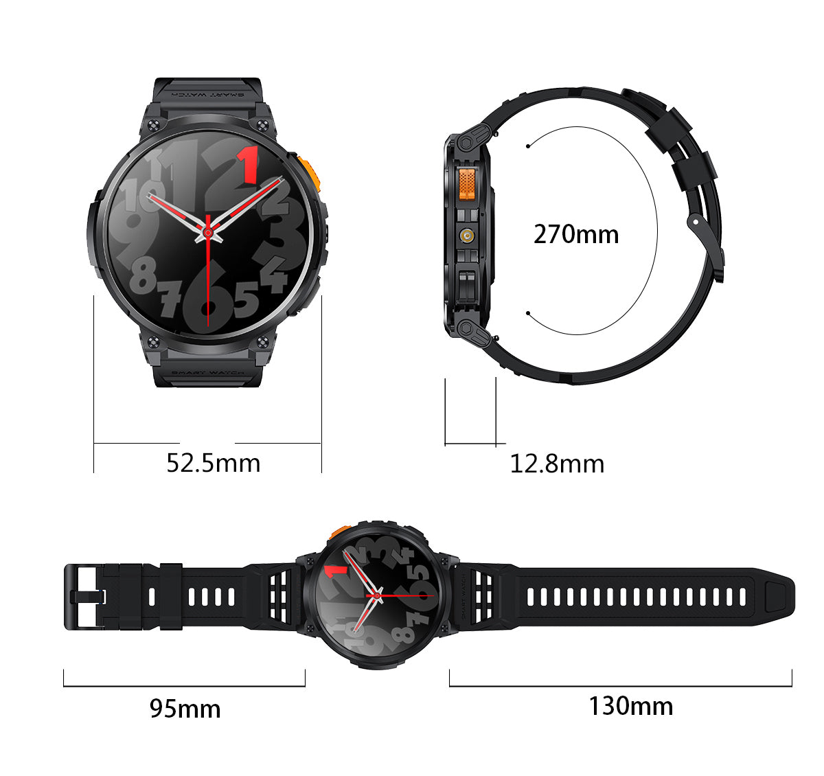 Rollme Hero T1- Military Smartwatch