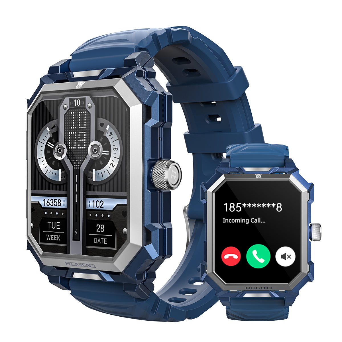 Rollme tank S3 Militay Smart Watch rugged tactical titanium 680mAh IP69 waterproof blood prussure